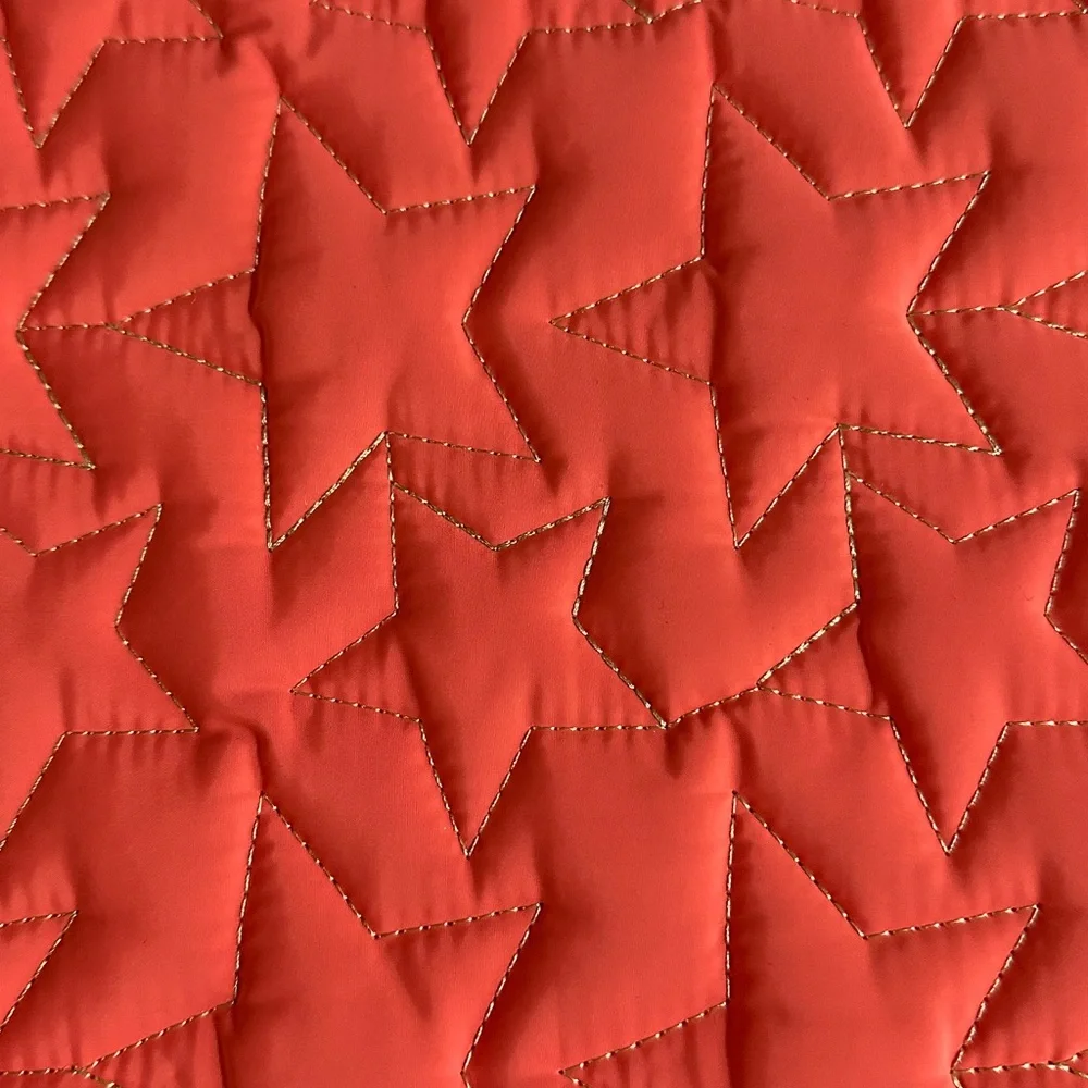 Heyday Coral Orange and Lime Puffy Laptop/Tablet Sleeve Up to 12.9